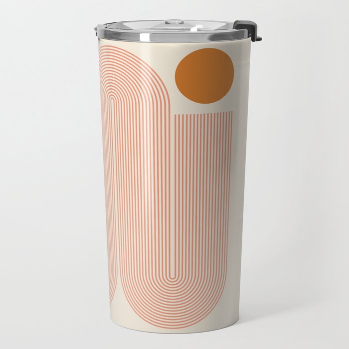 Abstraction_SUN_LINE_ART_Minimalism_002 Travel Mug Gallery Image 2