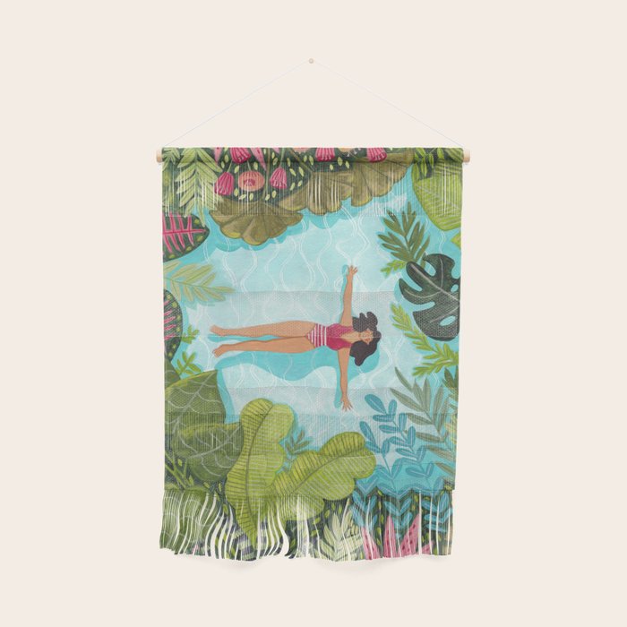 Floating in the sea in bright colours Wall Hanging Gallery Image 1