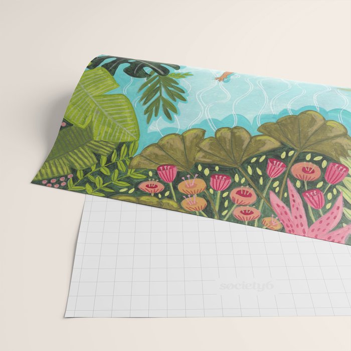 Floating in the sea in bright colours Wrapping Paper Gallery Image 2