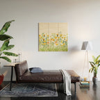 Yellow Scandinavian Wildflowers  Meadow  Wood Wall Art Gallery Image 2
