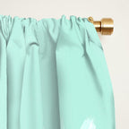 Mint Wildflower Bouquet Window Curtain Gallery Image 2