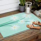 Mint Wildflower Bouquet Outdoor Rug Gallery Image 2