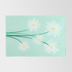 Mint Wildflower Bouquet Rug Gallery Image 2