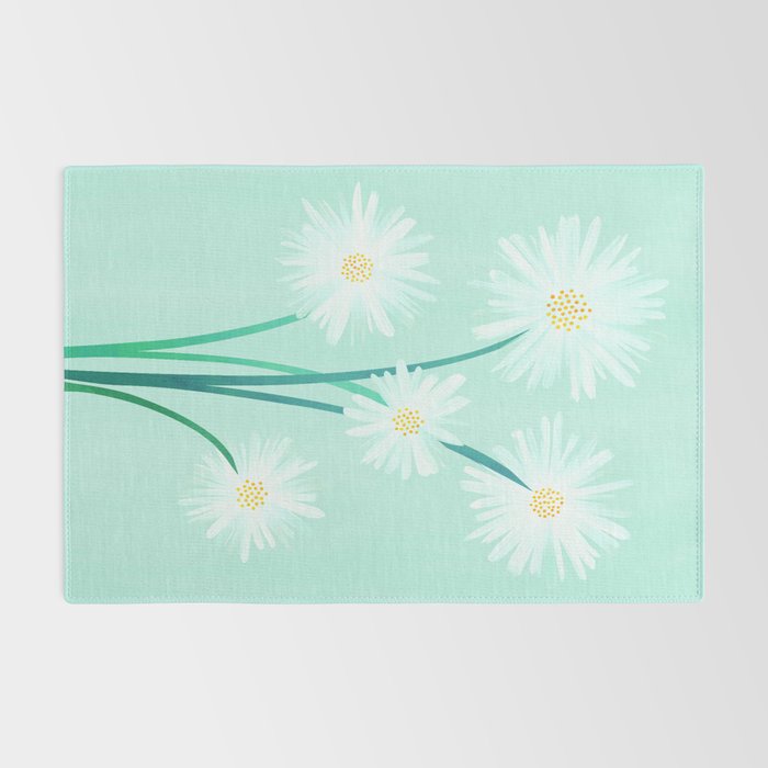 Mint Wildflower Bouquet Rug Gallery Image 2