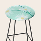 Mint Wildflower Bouquet Stool Gallery Image 2