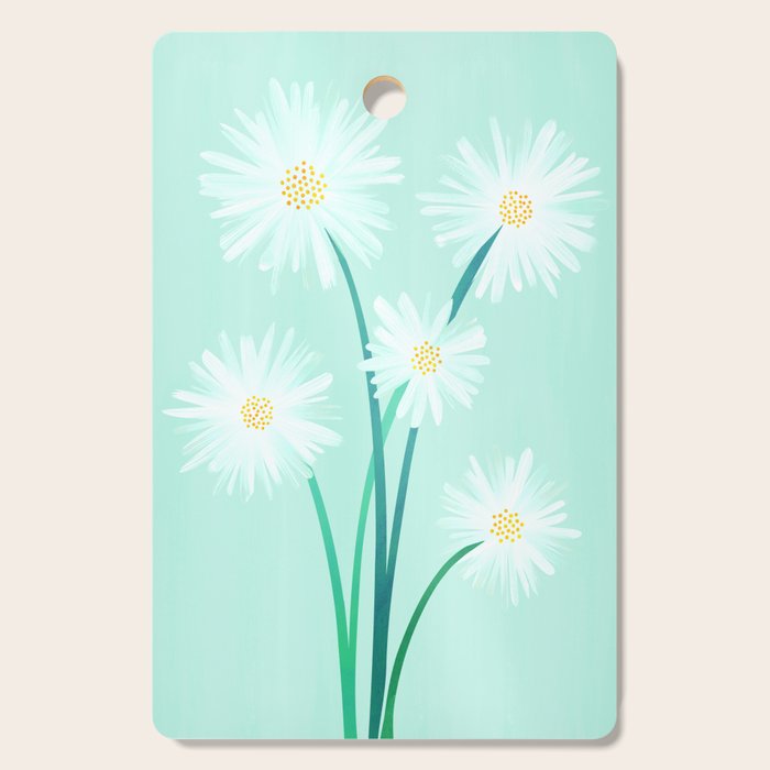 Mint Wildflower Bouquet Cutting Board Gallery Image 1