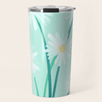 Mint Wildflower Bouquet Travel Mug Gallery Image 1