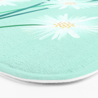 Mint Wildflower Bouquet Bath Mat Gallery Image 3