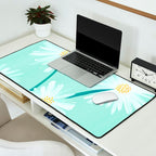 Mint Wildflower Bouquet Desk Mat Gallery Image 2