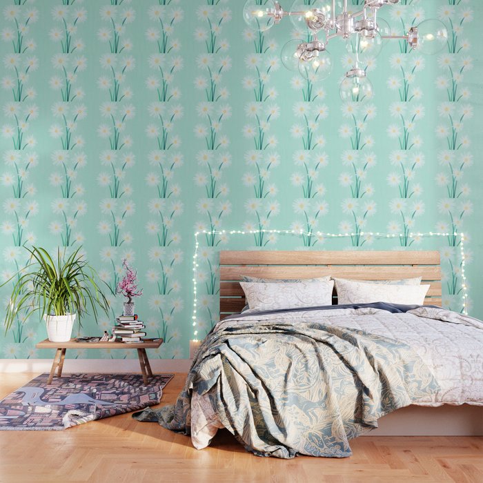 Mint Wildflower Bouquet Wallpaper Gallery Image 3