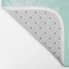 Mint Wildflower Bouquet Bath Mat Gallery Image 2