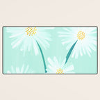 Mint Wildflower Bouquet Desk Mat Gallery Image 3