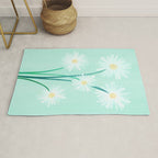 Mint Wildflower Bouquet Rug Gallery Image 1