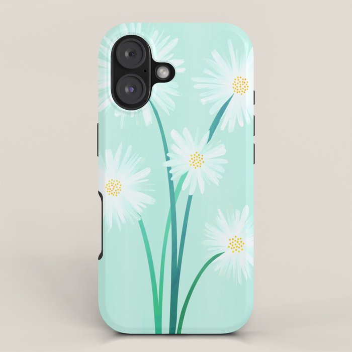 Mint Wildflower Bouquet iPhone Case Gallery Image 1