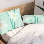 Mint Wildflower Bouquet Pillow Sham Gallery Image 2