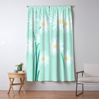 Mint Wildflower Bouquet Window Curtain Gallery Image 5