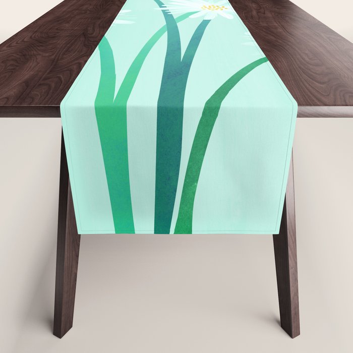 Mint Wildflower Bouquet Table Runner Gallery Image 1