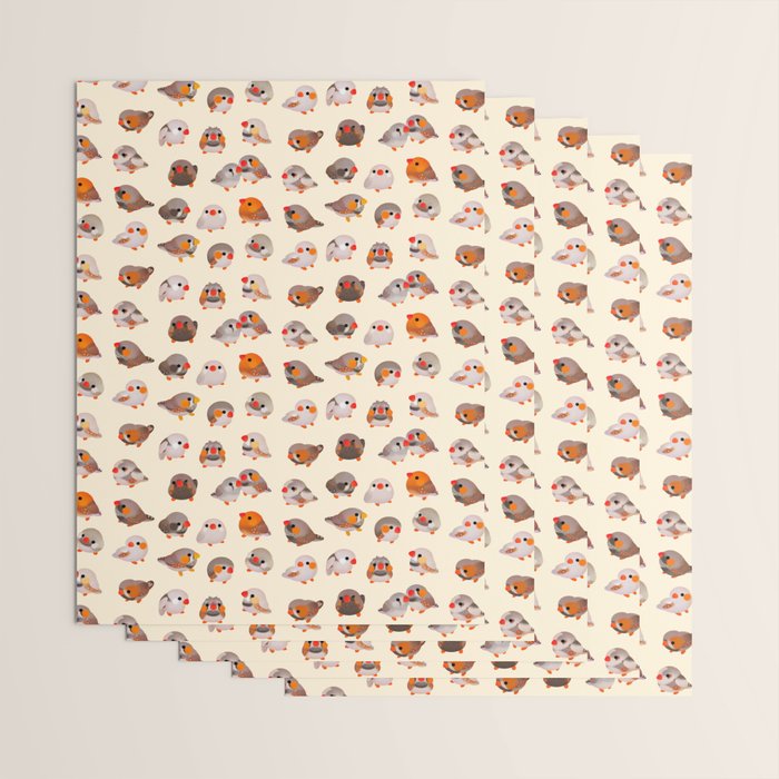 Zebra finch Wrapping Paper Gallery Image 3