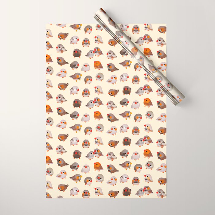Zebra finch Wrapping Paper Gallery Image 1