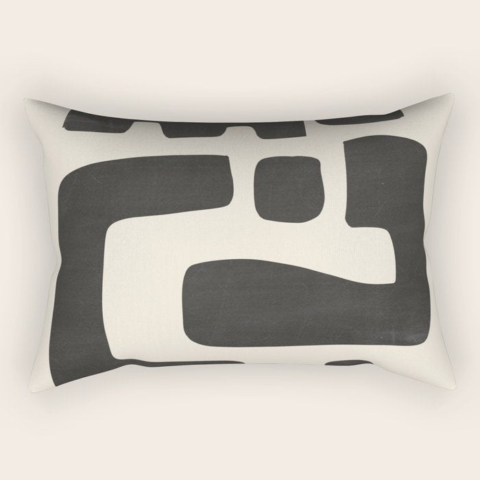 Modern Abstract Minimal Shapes 4 Rectangular Pillow Gallery Image 2