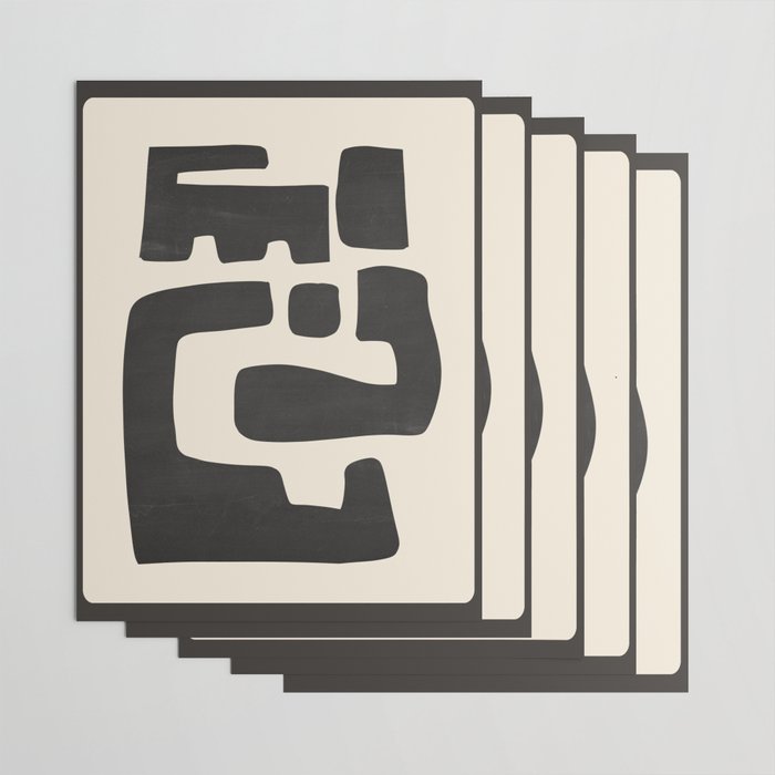 Modern Abstract Minimal Shapes 4 Wrapping Paper Gallery Image 3