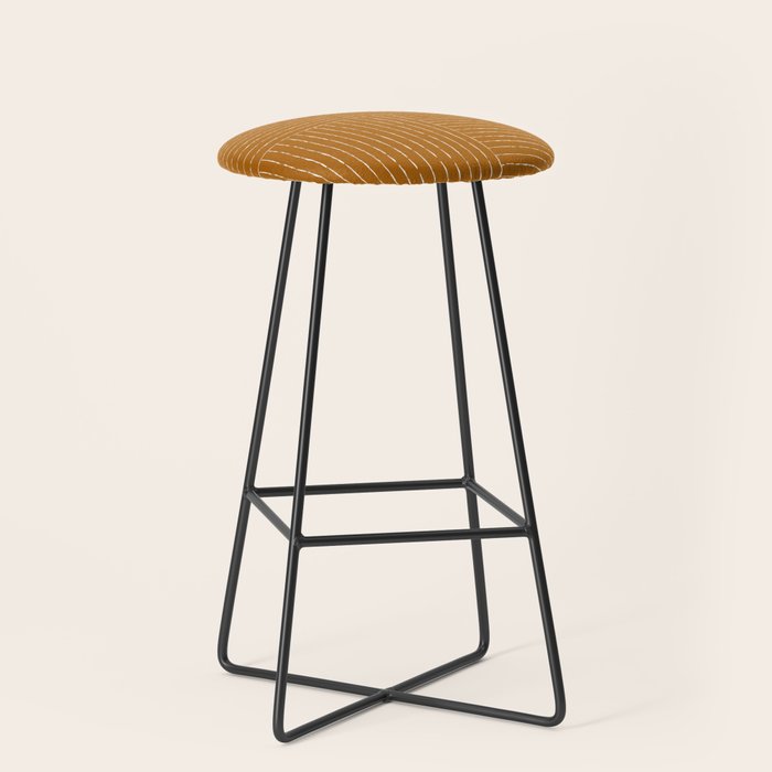 Lines III (Golden Brown) Stool Gallery Image 1