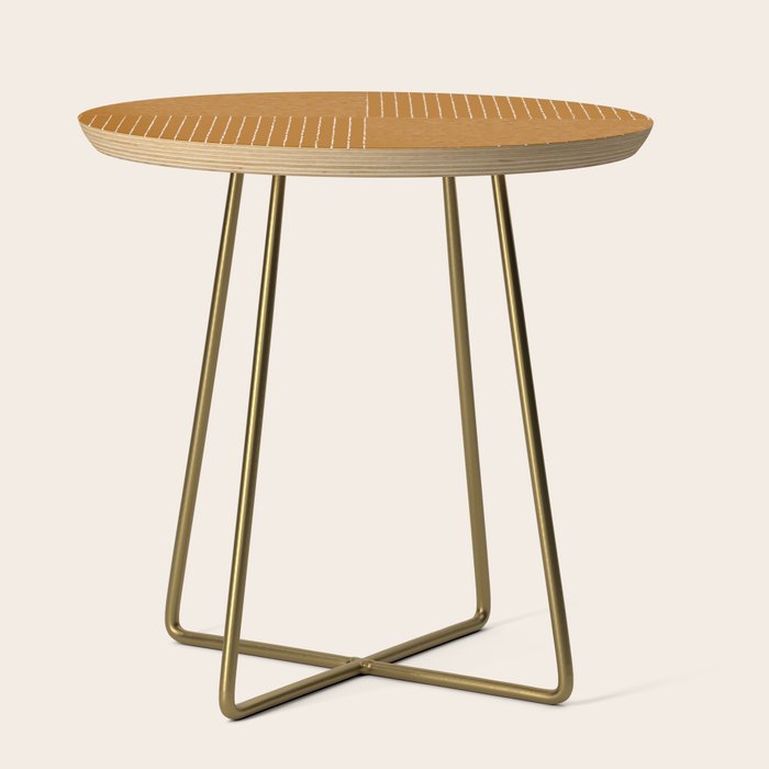 Lines III (Golden Brown) Side Table Gallery Image 1