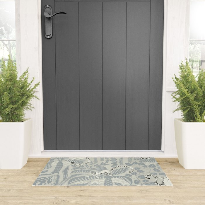 Jungle adventure soft neutral Welcome Mat Gallery Image 3