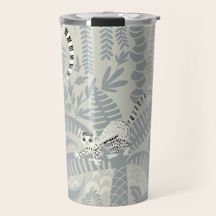 Jungle adventure soft neutral Travel Mug Gallery Image 1