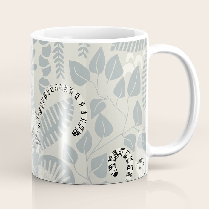 Jungle adventure soft neutral Coffee Mug Gallery Image 1