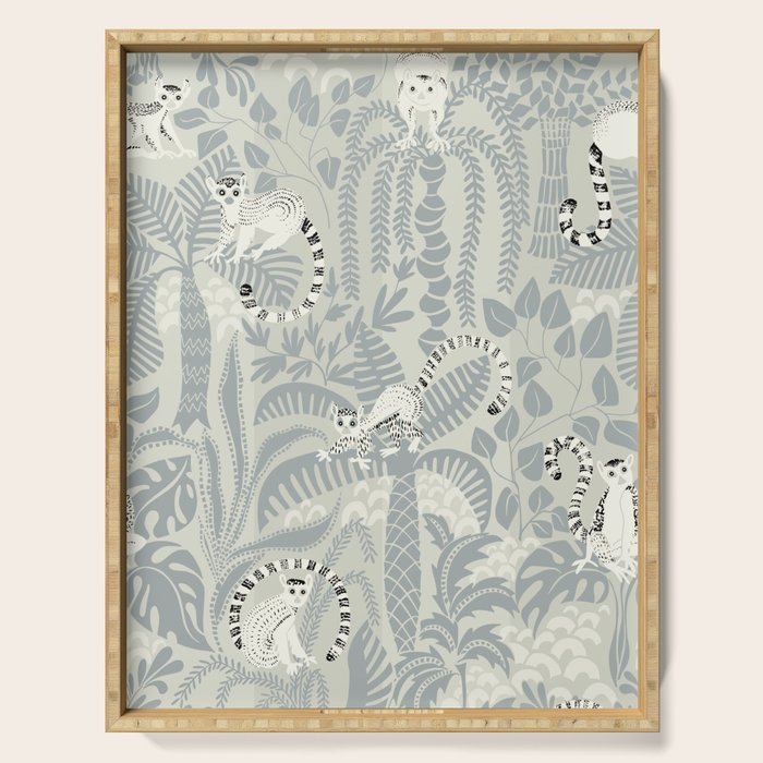 Jungle adventure soft neutral Serving Tray Gallery Image 1