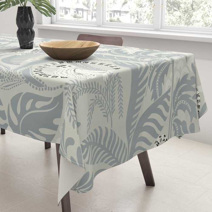Jungle adventure soft neutral Tablecloth Gallery Image 3