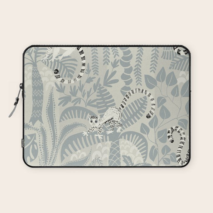 Jungle adventure soft neutral Laptop Sleeve Gallery Image 1