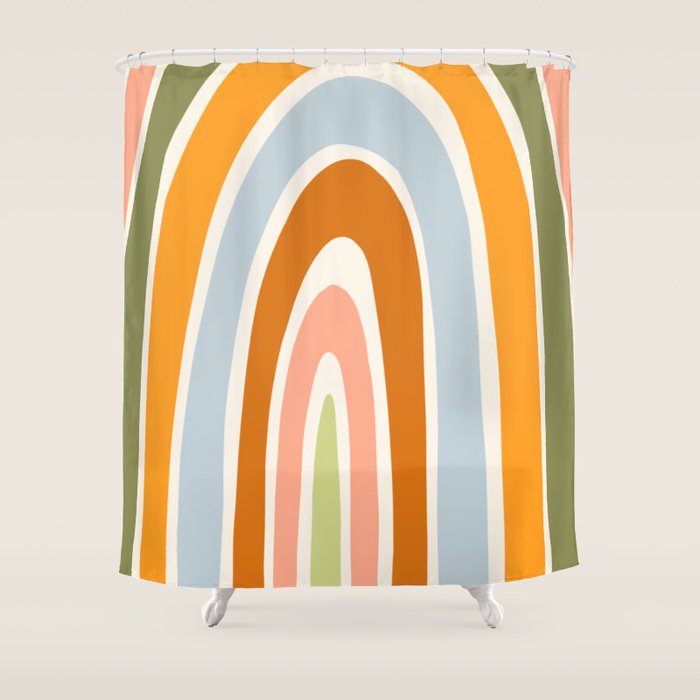 Late Summer Rainbow Shower Curtain Gallery Image 1