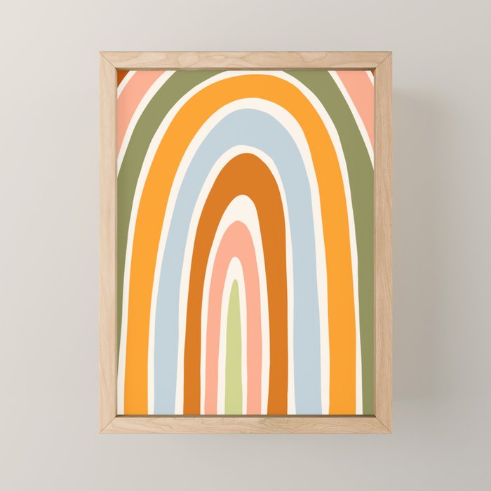 Late Summer Rainbow Mini Art Print Gallery Image 1