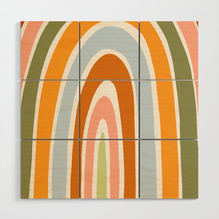 Late Summer Rainbow Wood Wall Art Gallery Image 1