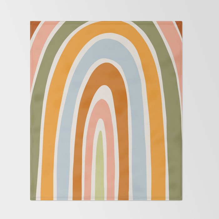 Late Summer Rainbow Throw Blanket Gallery Image 2