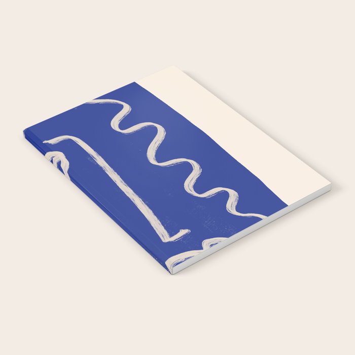 Abstract Face 23 Cobalt Blue Notebook Gallery Image 1