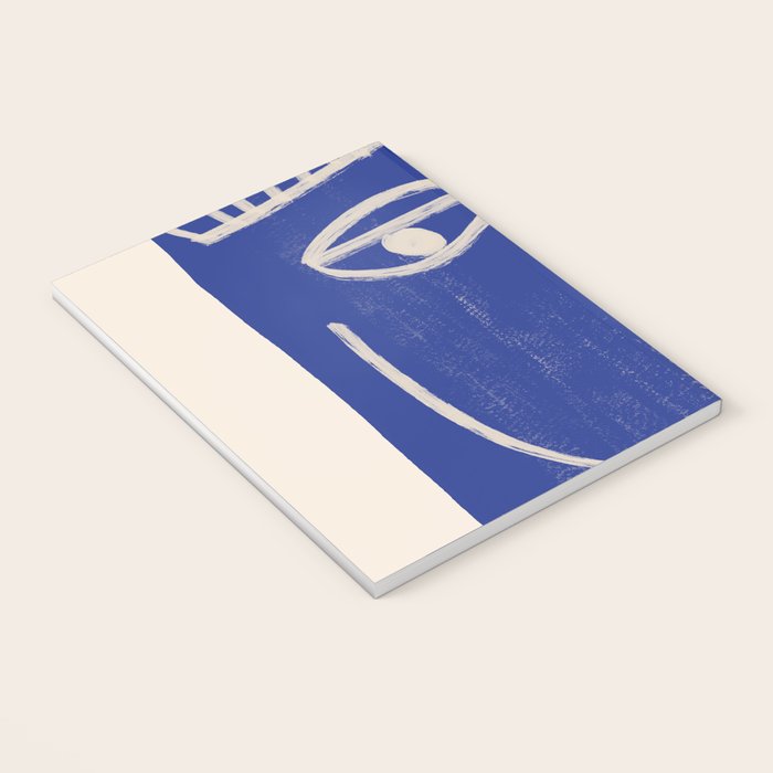 Abstract Face 23 Cobalt Blue Notebook Gallery Image 3