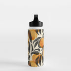 Peaches - marigold & black Water Bottle Gallery Image 3