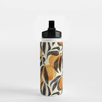 Peaches - marigold & black Water Bottle Gallery Image 2