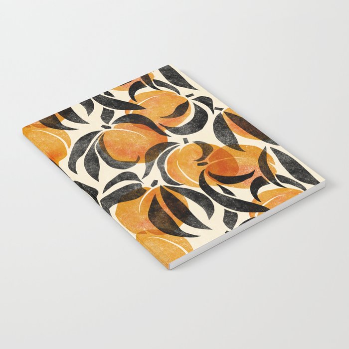Peaches - marigold & black Notebook Gallery Image 1