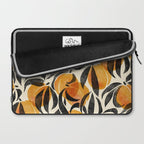 Peaches - marigold & black Laptop Sleeve Gallery Image 2