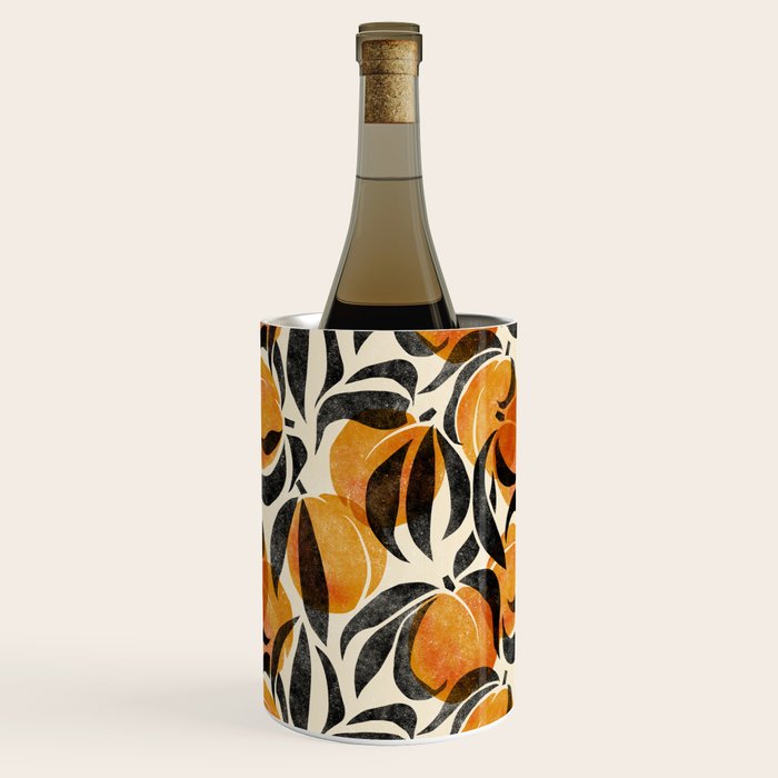 Peaches - marigold & black Wine Chiller Gallery Image 3