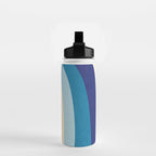 Rainbow rings - retro Water Bottle Gallery Image 2