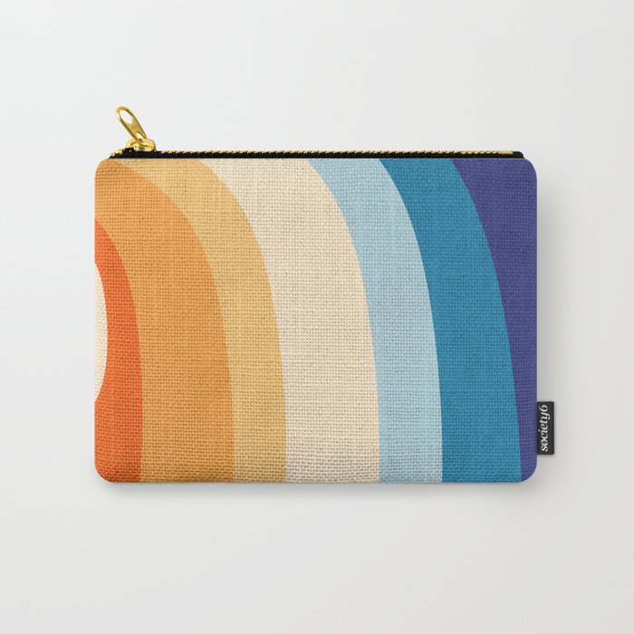 Rainbow rings - retro Carry All Pouch Gallery Image 1