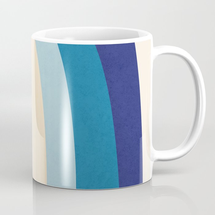 Rainbow rings - retro Coffee Mug Gallery Image 1