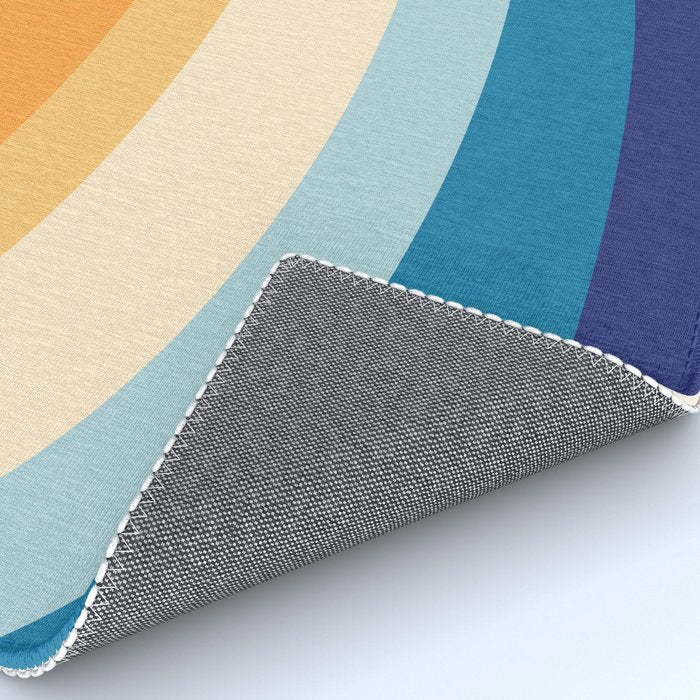 Rainbow rings - retro Rug Gallery Image 4