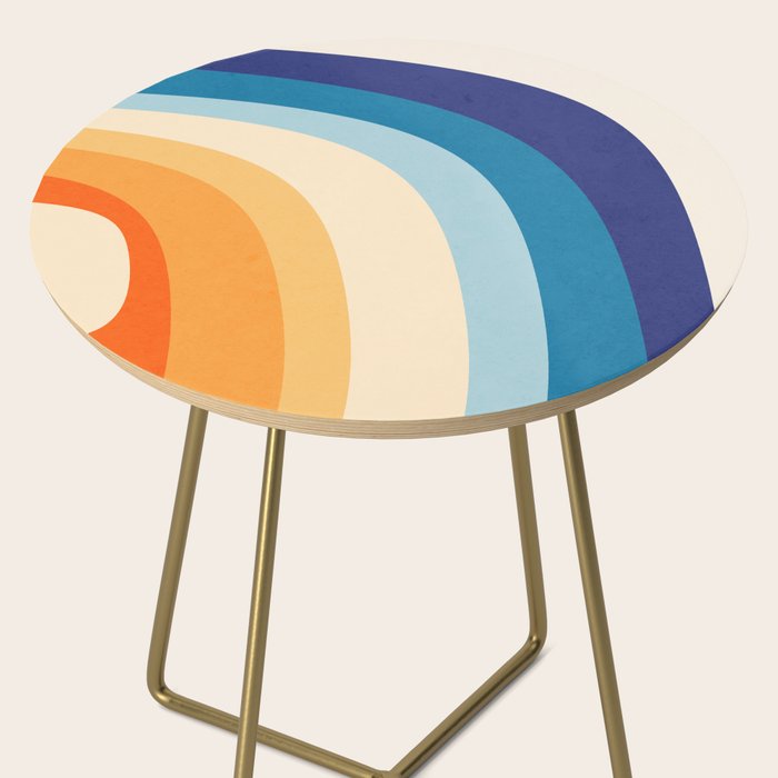 Rainbow rings - retro Side Table Gallery Image 2