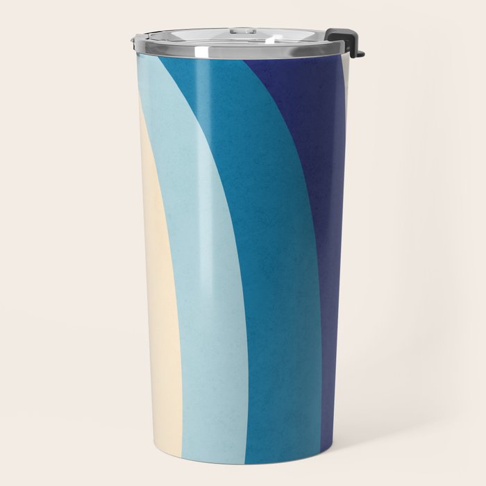 Rainbow rings - retro Travel Mug Gallery Image 2